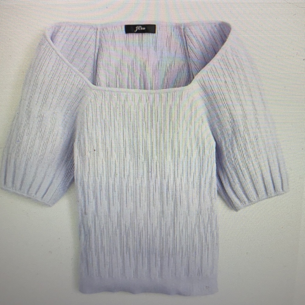 Jcrew square next sweater with blouson sleeves